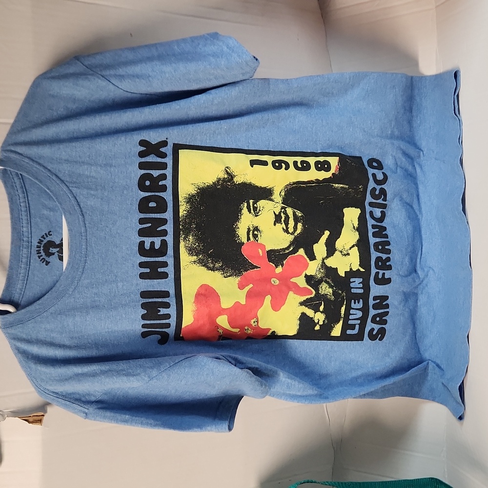EUC Authentic Hendrix Jimi Hendrix 1968 live in San Francisco Men's sz M tshirt